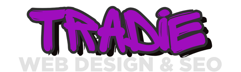 Tradie Web Design Logo Purple on Dark